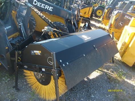 john deere skid steer broom|broom attachment for skid steer.